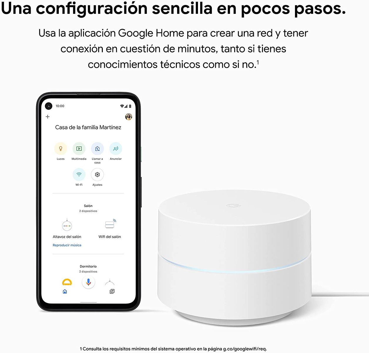 Google Wi-Fi Dual-Band 2.4 GHz/5 GHz Wi-Fi 5 802.11ac
