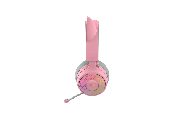 Razer Kraken Kitty V3 Pro Quartz Gaming Headset, Verkabelt & Kabellos, USB Typ-A, Bluetooth 5.3, Boom-Mikrofon, Rose