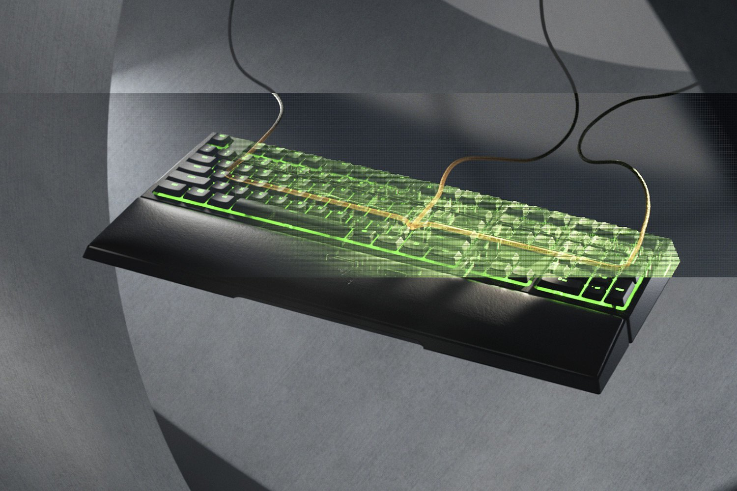 Razer Ornata V2 Gaming Keyboard Mecha-Membrane Switches Chroma RGB USA Layout QWERTY ISO