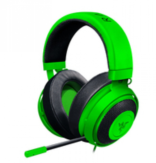 RAZER Kraken Wired Gaming Headset mit Cooling Gel Ohrpolstern grün