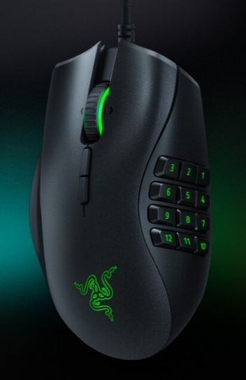 Razer Naga Left Handed Edition Gaming Mouse 20.000 DPI Ergonomic RGB MMO Black