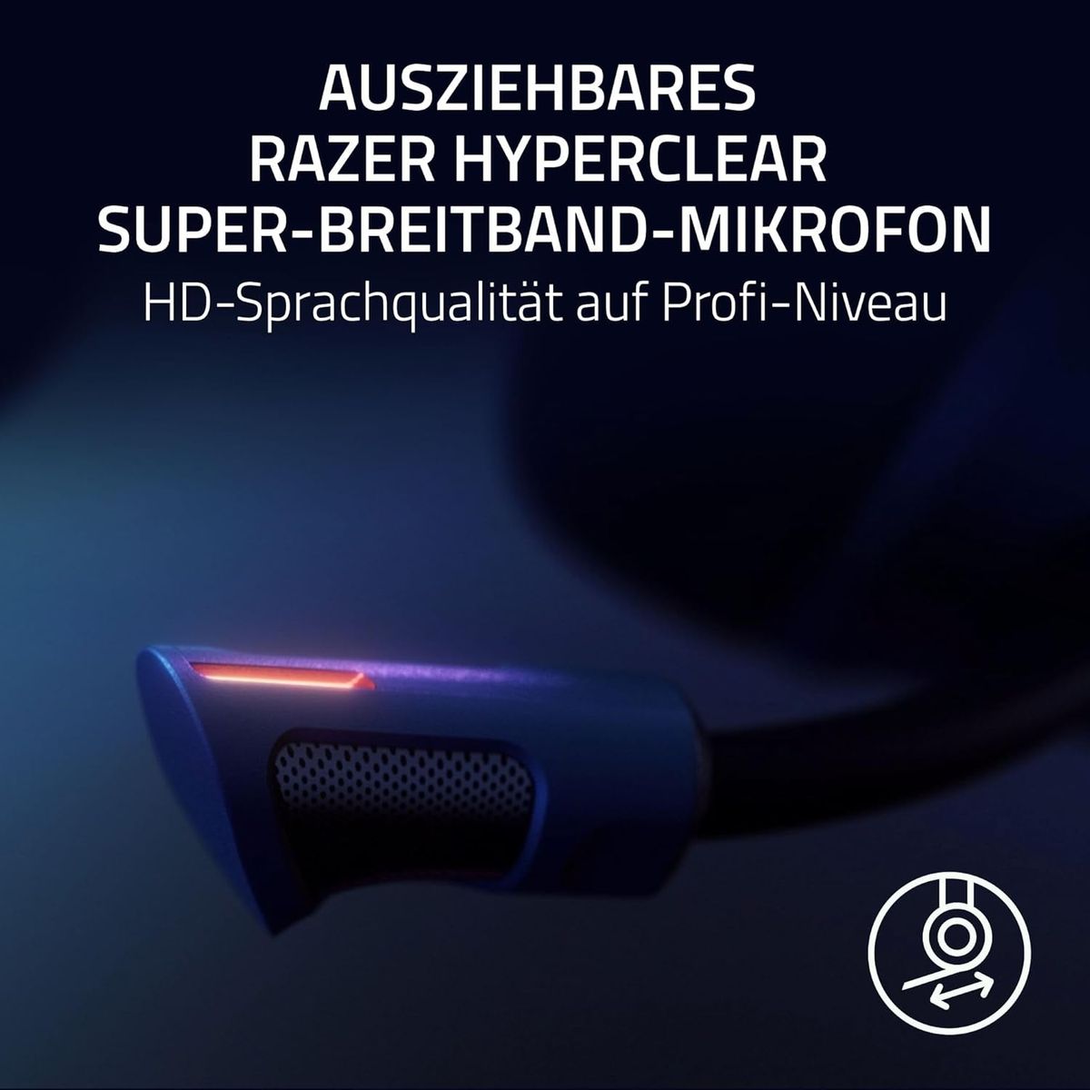 Razer Kraken V4 Pro - Kabelloses Gaming-Headset mit Control Hub Sensa HD-Haptik (OLED-Control-Hub, Triforce 40mm Treiber, HyperSpeed & Bluetooth, THX Spatial Audio, RGB) Schwarz