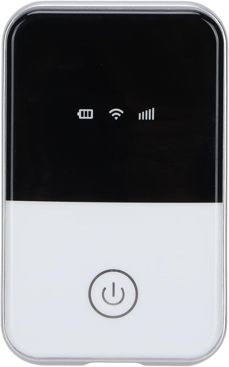 Garsentx Mobiler WLAN Router, Mobiler WLAN Router mit SIM Karte, 2100mAh, Mobiler Hotspot für 10 Geräte 3G/4G Wireless Reise WLAN Router Amerika Version Entsperrter Drahtloser Mobiler Hotspot MF-935D-L