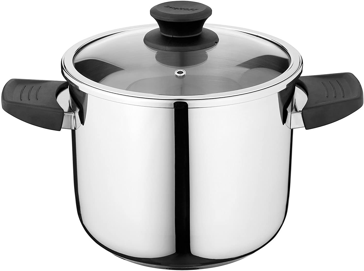 Berghoff Vita Stainless Steel Pressure Cooker with Lid Lock, 7.4 qt, Suitable for All Stoves