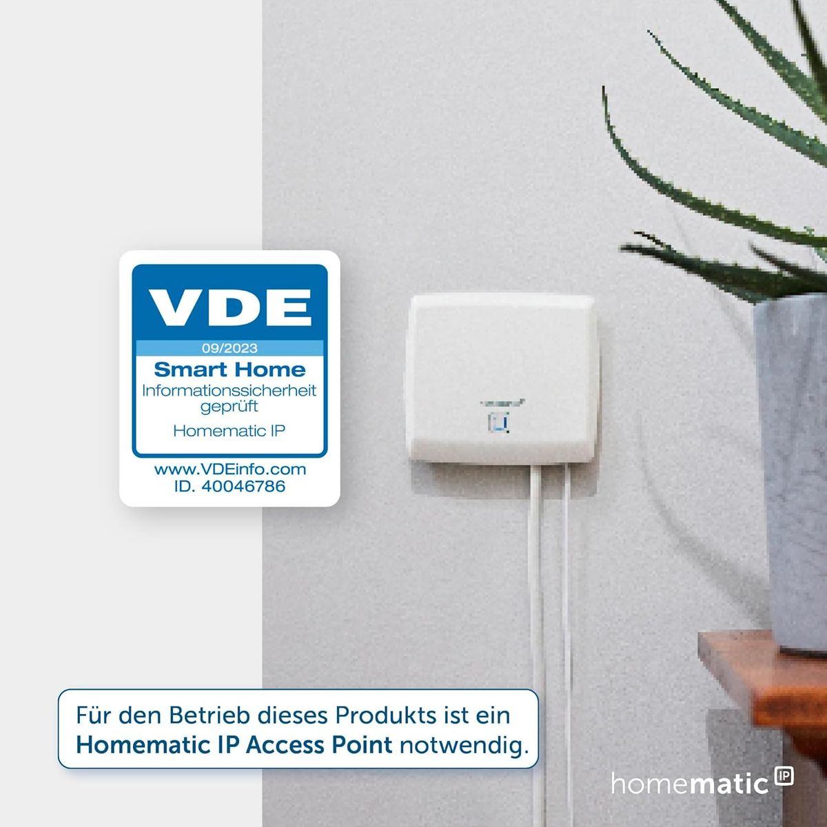 Homematic IP Smart Home Wandtaster – 2-Fach, Wandschalter, Zwei Tasten, Zubehör für Ihr Homematic IP Smart Home, universell einsetzbar, schaltet Aktoren und Thermostate, kabellos, 140665A0 Wandtaster - 2-fach, weiß