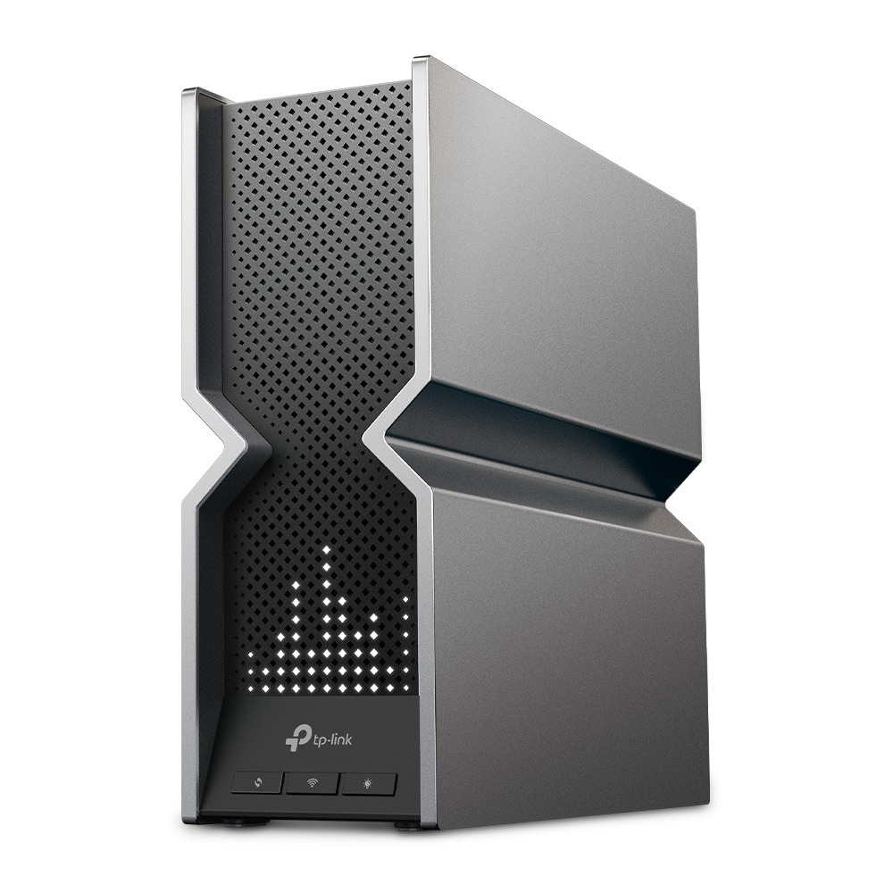 TP-Link Archer BE800 WLAN-Router, Wi‑Fi 7 (802.11be) Tri-Band 19000 Mbit/s, Multi-Gigabit Ethernet, RJ45 WAN, USB 3.2 Gen1, Schwarz Edelstahl, V1.0, EU