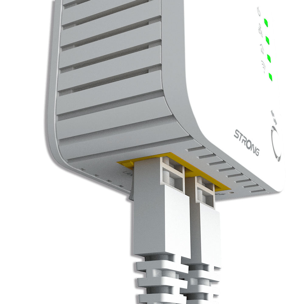 Strong Powerline Wi-Fi 600 Kit 600 Mbit/s Ethernet/LAN WLAN Weiß