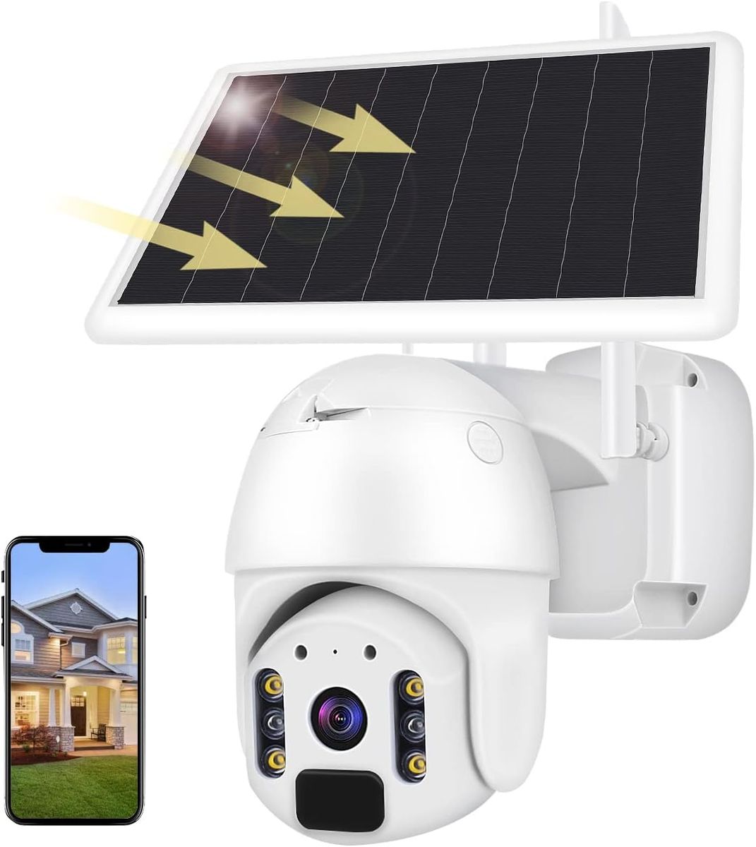 Aottom 1080P WLAN Surveillance Camera Set Wireless CCTV NVR System Outdoor IP Surveillance Camera IR Night Vision Wireless Surveillance Set