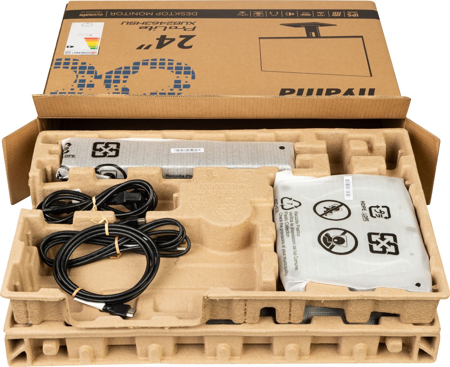 iiyama ProLite XUB2463HSU-B1 Computerbildschirm 61 cm (24) 1920 x 1080 Pixel Full HD LED Schwarz