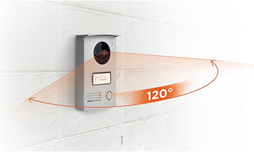 SCS Sentinel PVF0040 Drahtgebundene Video-Türsprechanlage Komplettset 4,3-Zoll Touchscreen, 2-Draht, wetterfest, Weiß, EU Stecker SCS Sentinel PVF0040 Drahtgebundene Video-Türsprechanlage Komplettset 4,3-Zoll Touchscreen, 2-Draht, wetterfest, Weiß, EU Stecker