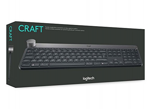 logitech Craft Tastatur RF wireless Bluetooth schwarz Grau UK-Layout