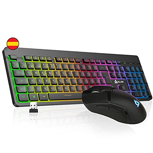 KLIM Tandem Kit Wireless Gaming Keyboard and Mouse ESP Layout QWERTY - (ESP Layout - QWERTY)
