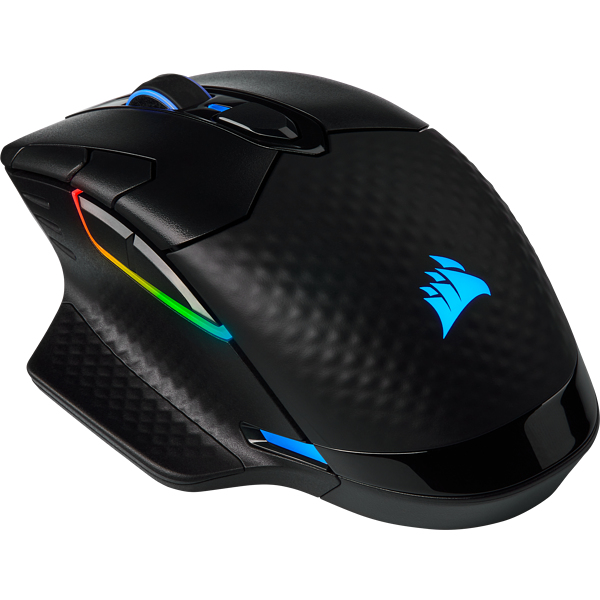 Corsair DARK CORE RGB SE Maus Gaming rechts RF Wireless + Bluetooth + USB Type-A Optisch 18000 DPI Corsair DARK CORE RGB SE Maus Gaming rechts RF Wireless + Bluetooth + USB Type-A Optisch 18000 DPI