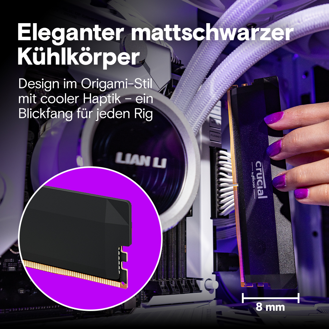 Crucial CP2K32G64C40U5B Pro Speichermodul 64 GB (2x32) DDR5-6400 CL40 1,35 V XMP 3.0 EXPO für PC