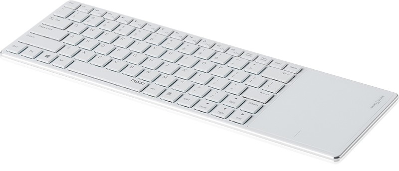 Rapoo E2800P Utraschlanke RF Wireless Touchpad Tastatur (DEU Layout - QWERTZ)