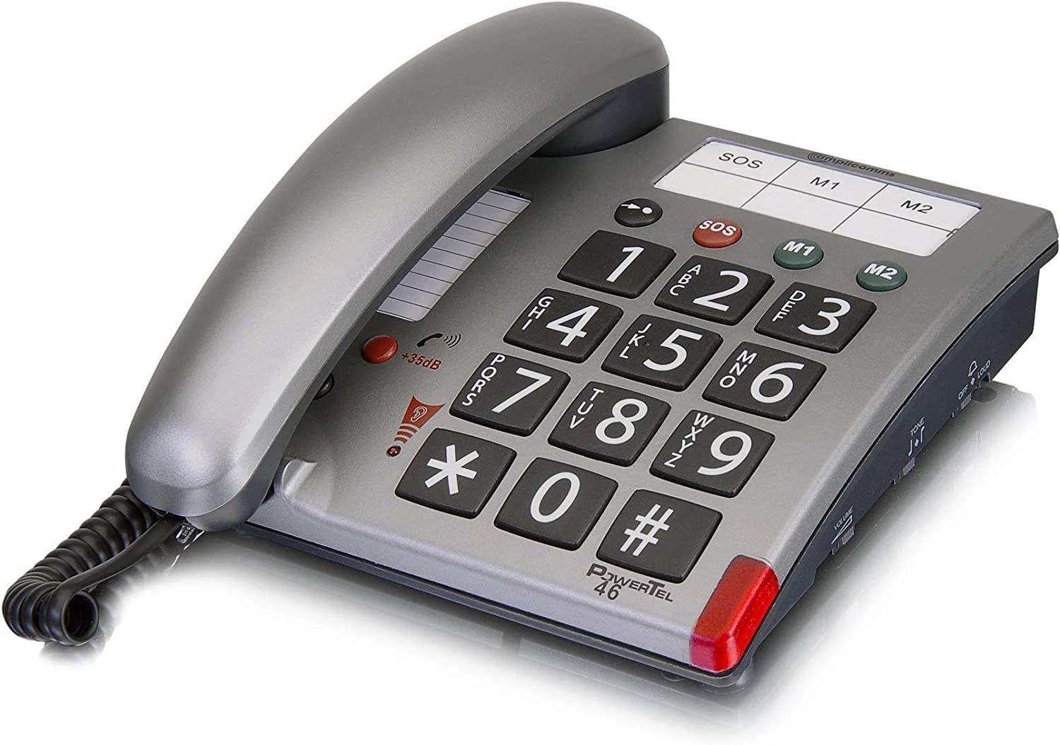 Amplicomms PowerTel 46 Grau Anrufer-Identifikation