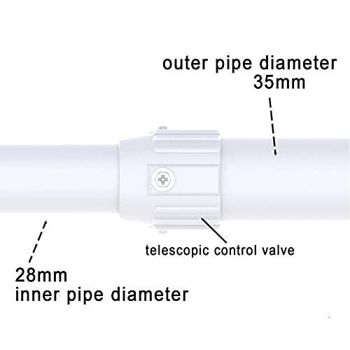 WiTi BK07 Ausziehbare Montagestange Deckenmontagehalterung, 30–60 cm Einstellbar, Massives Metall, Pulverbeschichtet, für CCTV/IP-Kamera
