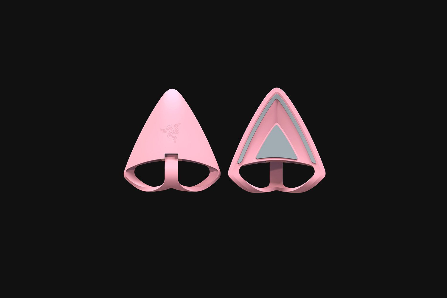 Razer Kitty Ears V2 Clip-on Kitty Ears für Headsets, Universelle Passform, verstellbare Bänder, 26 g, Silikon, Pink Quartz