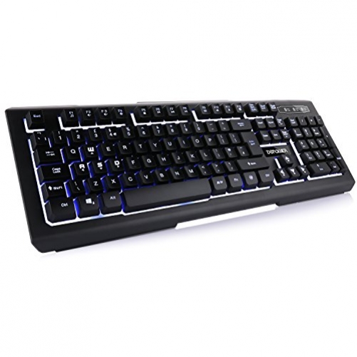 DBPower kabelgebundene USB Gaming Tastatur schwarz UK-Layout