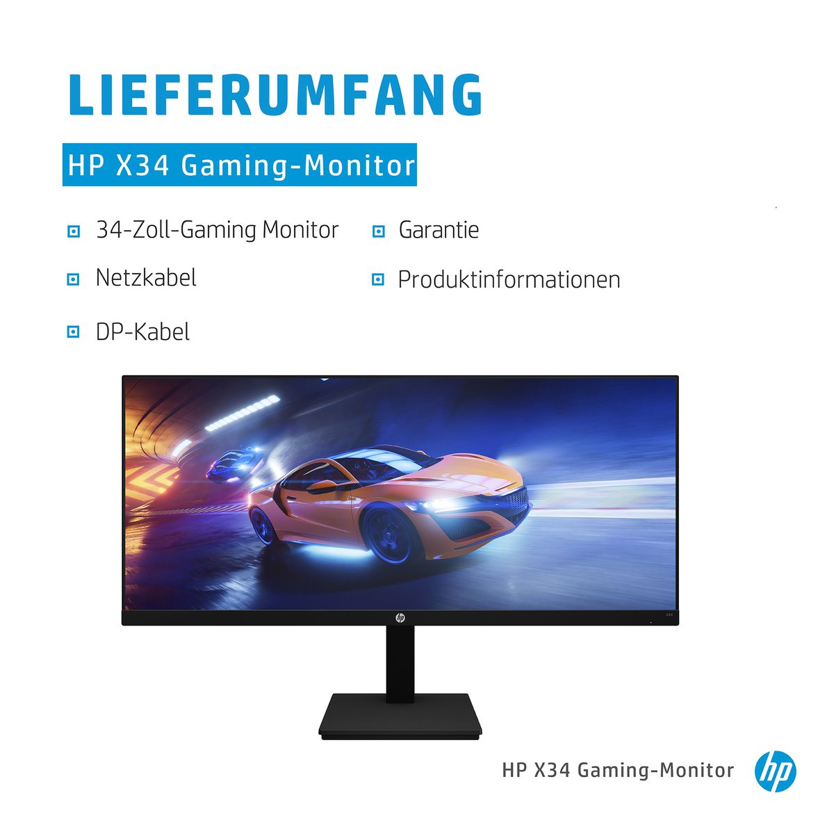 HP X34 WQHD 86,4 cm 34" 3440 x 1440 Pixel Wide Quad HD HP X34 WQHD 86,4 cm 34" 3440 x 1440 Pixel Wide Quad HD