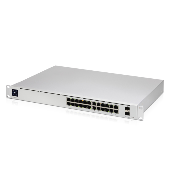 Ubiquiti UniFi USW-PRO-24 Managed L2/L3 Netzwerk-Switch 24x Gigabit Ethernet 2x SFP+ 10G Rack Silber mit Netzteil