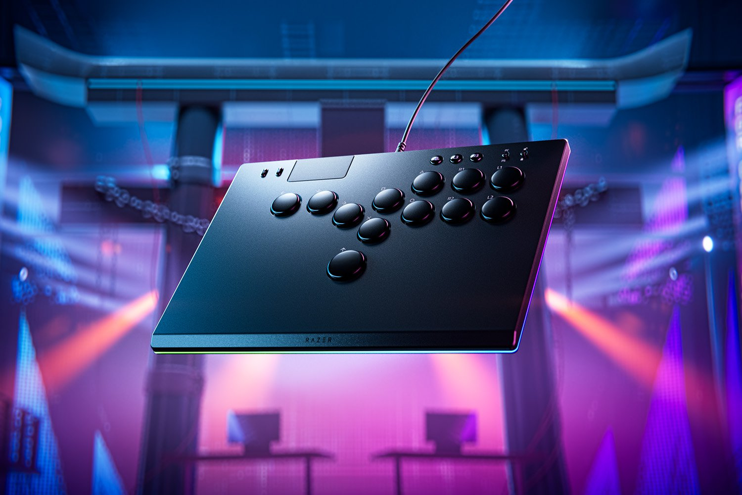 Razer Kitsune Arcade-Controller Optical All-Button Controller for PlayStation 5 PC Black