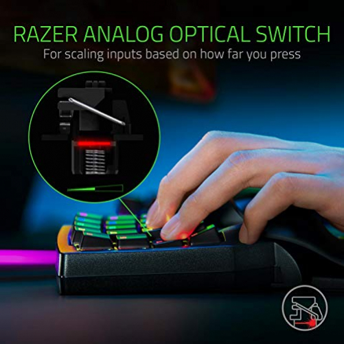 RAZER Tartarus Pro Gaming Keypad (Analoge Optische Tasten, 32 Programmierbare Tasten, RGB Chroma und anpassbare Druckempfindlichkeit)