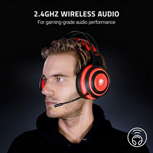 Razer Nari Ultimate HyperSense PewDiePie Gaming Headset 360° Surround-Sound Wireless RF + 3.5mm Chroma RGB for PC PS4*