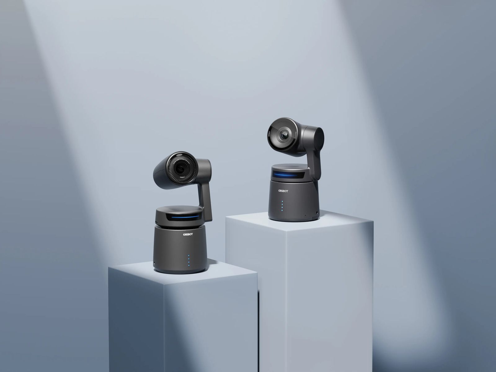 OBSBOT OSB-2108-CW Tail Air Webcam 4K Ultra HD 3856 x 2176, 30 fps, PTZ, Autofokus, Eingebautes Mikrofon, 3,5 mm, Schwarz, Akku 1500 mAh