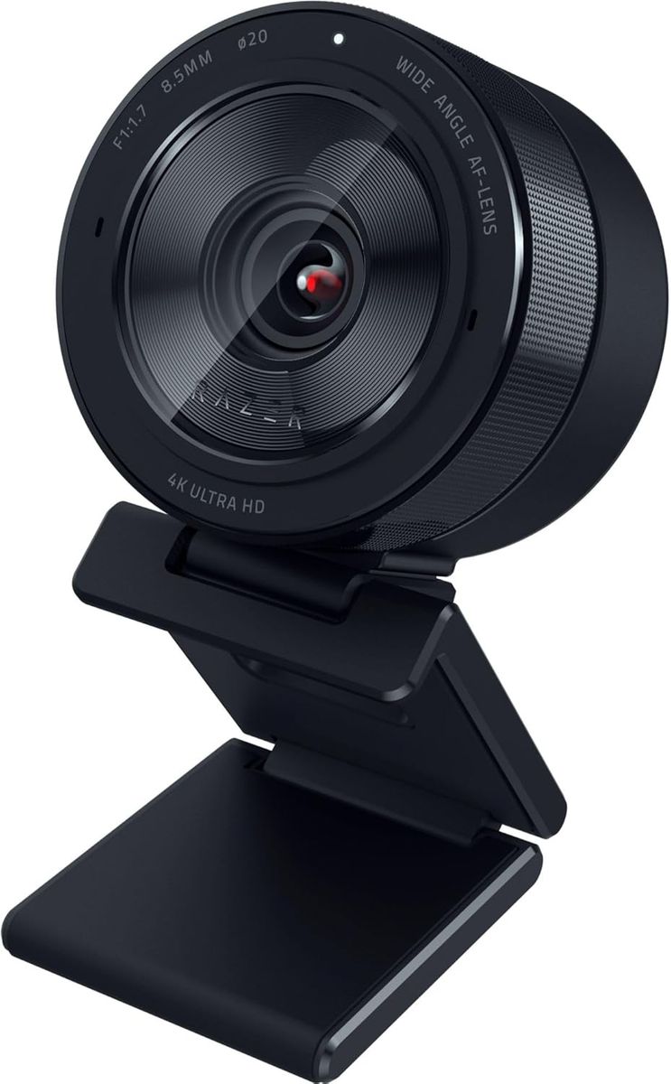 Razer Kiyo Pro Ultra 4K Webcam Großer Sensor Automatische Lichtkorrektur Eingebautes Mikrofon und Auslöser Pro Grade Content Creation, Streaming, Gaming, Videoanrufe Funktioniert mit OBS, Xsplit, PC