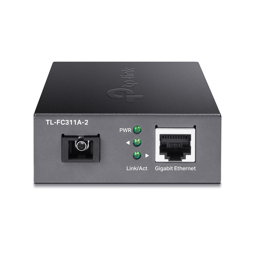TP-Link Gigabit-WDM-Medienkonverter, Auto-Negotiation, verlängert die Glasfaserentfernung auf bis zu 2 km, Plug and Play