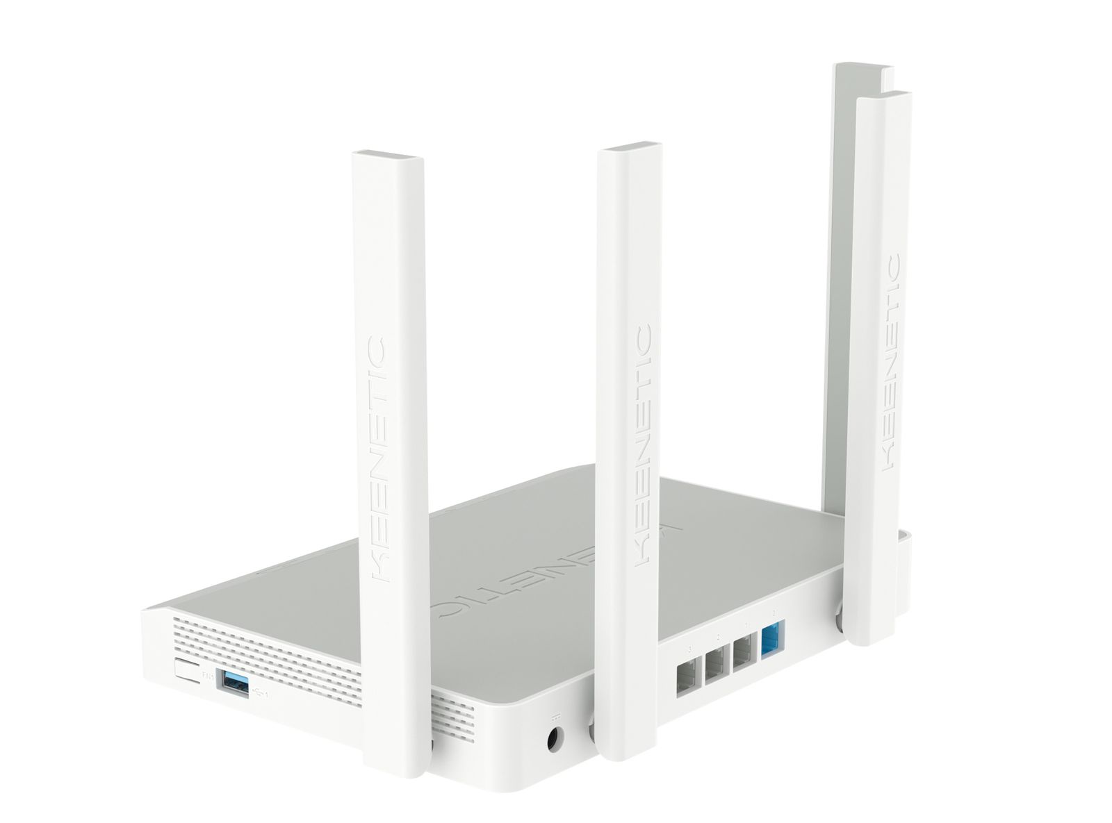 Keenetic Hopper AX1800 Mesh-WLAN-6 Router, Dual-Band Wi‑Fi 6 (802.11ax) 1800 Mbit/s, 4x Gigabit LAN, USB 3.0, Ethernet-WAN, Weiß