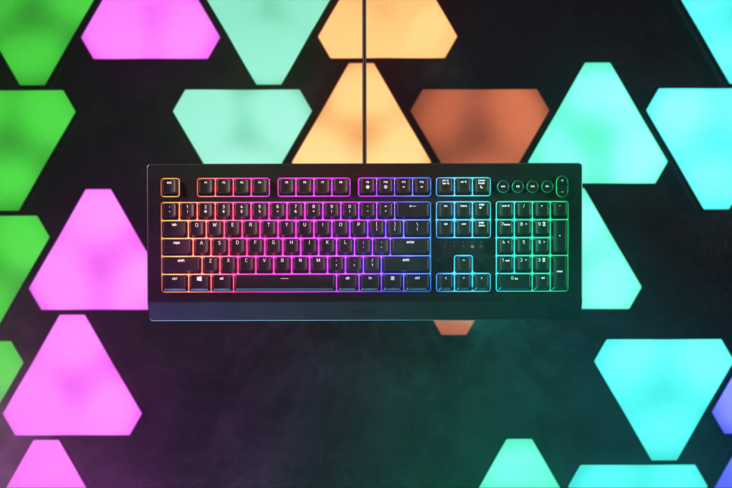 Razer Cynosa V2 Membran-Gaming-Tastatur (Tastatur mit Soft-Tasten, Multimedia-Tasten, Kabelmanagement, programmierbar, RGB-Beleuchtung) Schwarz - (ITA Layout - QWERTY)