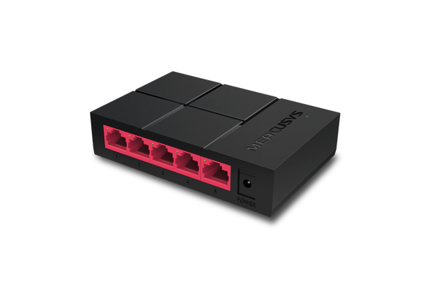 Mercusys MS105G Netzwerk-Switch Unmanaged Gigabit Ethernet (10/100/1000) Schwarz