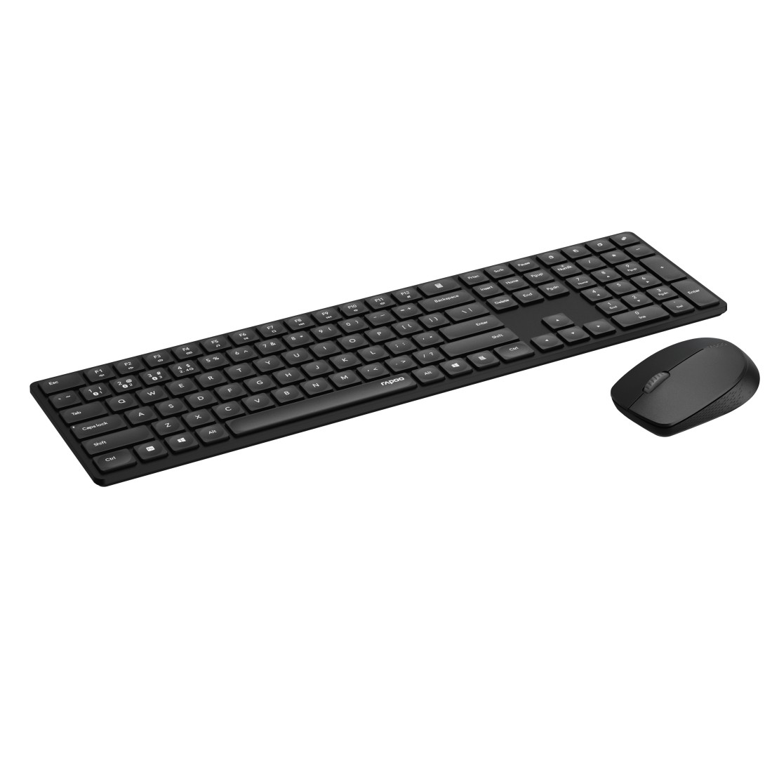 Rapoo 8020M Tastatur Maus enthalten Bu00fcro Bluetooth Schwarz - (DEU Layout - QWERTZ)