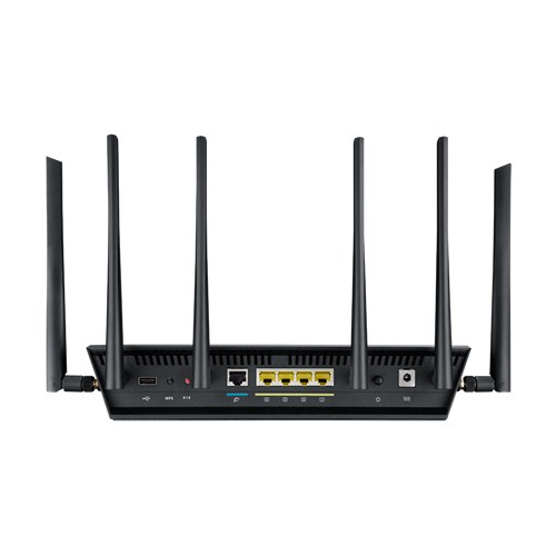 ASUS RT-AC3200 WLAN-Router Tri-Band 3200 Mbit/s Gigabit Ethernet USB 3.0 AiProtection AiCloud Schwarz