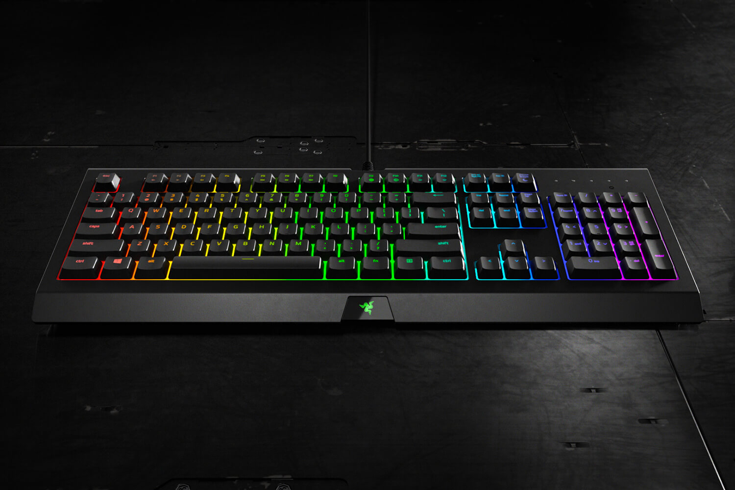 Razer Cynosa Chroma Gaming Keyboard Membrane Switches RGB ESP Layout - QWERTY