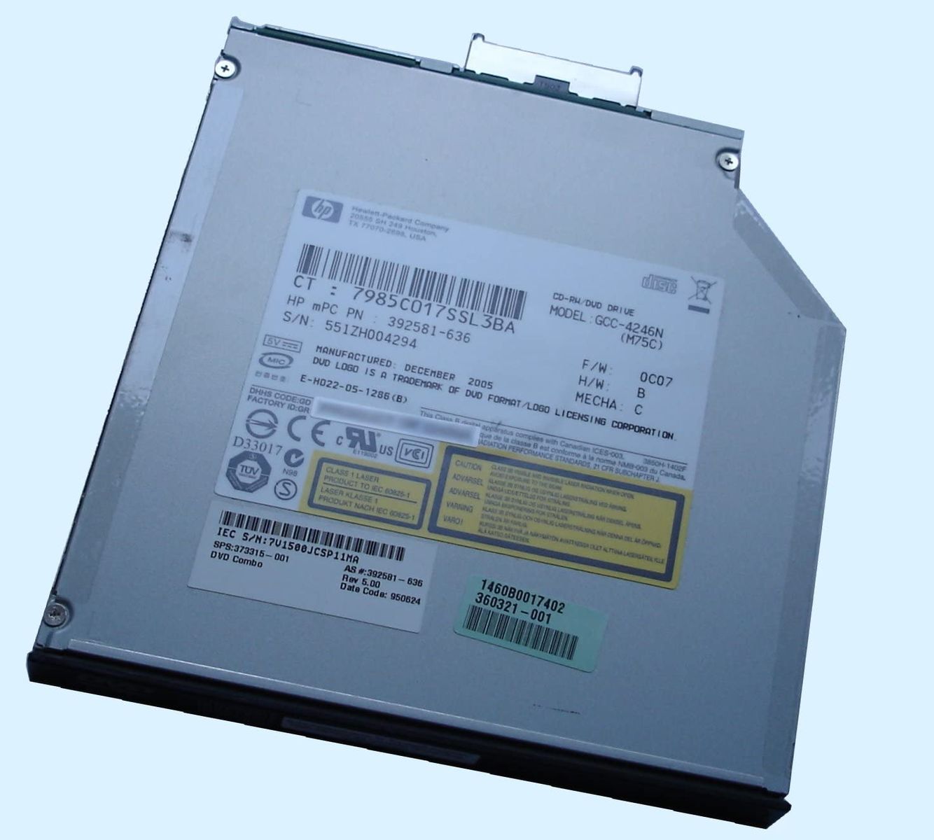 HP DRV DVD Spareparts 8X MULTIBAY II (S)