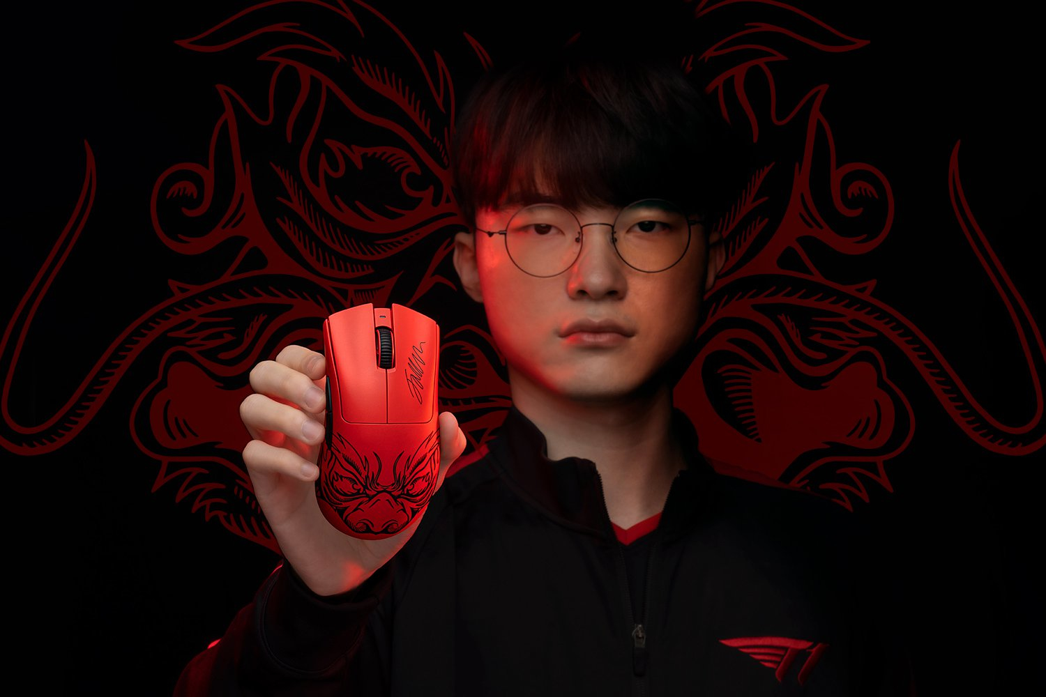 Razer DeathAdder V3 Pro Faker Edition Gaming Mouse Wireless RF + USB-C 30.000 DPI