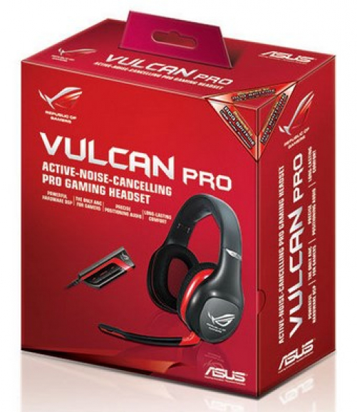 ASUS ROG Vulcan PRO 3.5mm 7.1 Virtual Surround-Sound Gaming Headset schwarz/rot