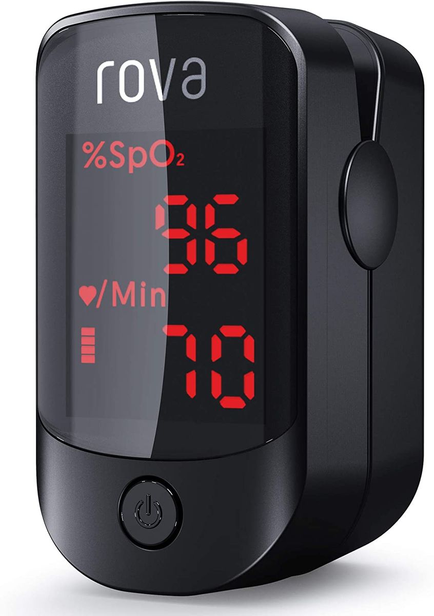 Rova Professional Pulse Oximeter, Instant Oxygen Saturation (Spo2) Readings, Pulse Rate (PR), Large Screen OLED