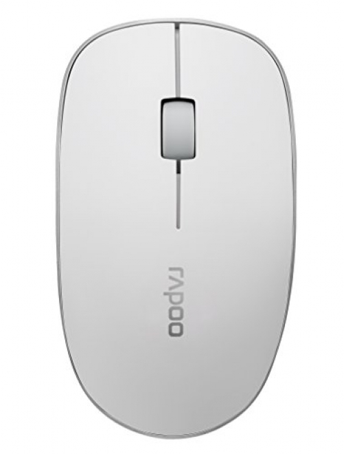rapoo 3510 Optische 1.000 DPI 2.4GHz Wireless Maus Beidhändig weiß/silber