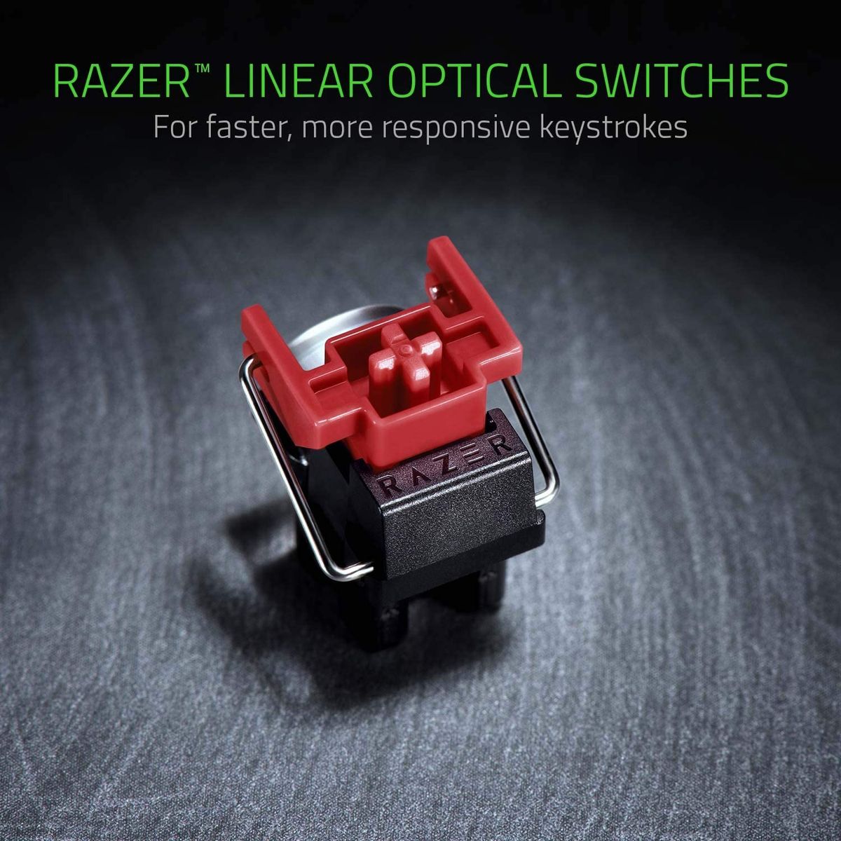 Razer Huntsman TE Gaming Keyboard Optical Red Switches TKL RGB ESP Layout - QWERTY