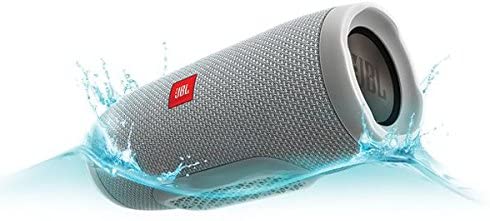 JBL Charge 3 Tragbarer Bluetooth-Lautsprecher Wasserdicht mit 6000 mAh Power Bank und Freisprechfunktion - Grau