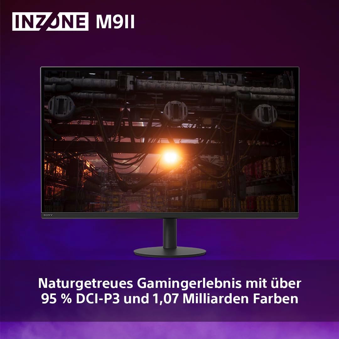 Sony INZONE M9II 27" 4K Ultra HD PC Gaming Monitor: 2160p Auflösung - 160Hz Bildwiederholfrequenz - 1ms GTG - DCI-P3 95% Spektrum - Full Array LED - G-Sync - Adaptive Sync - VRR, Schwarz