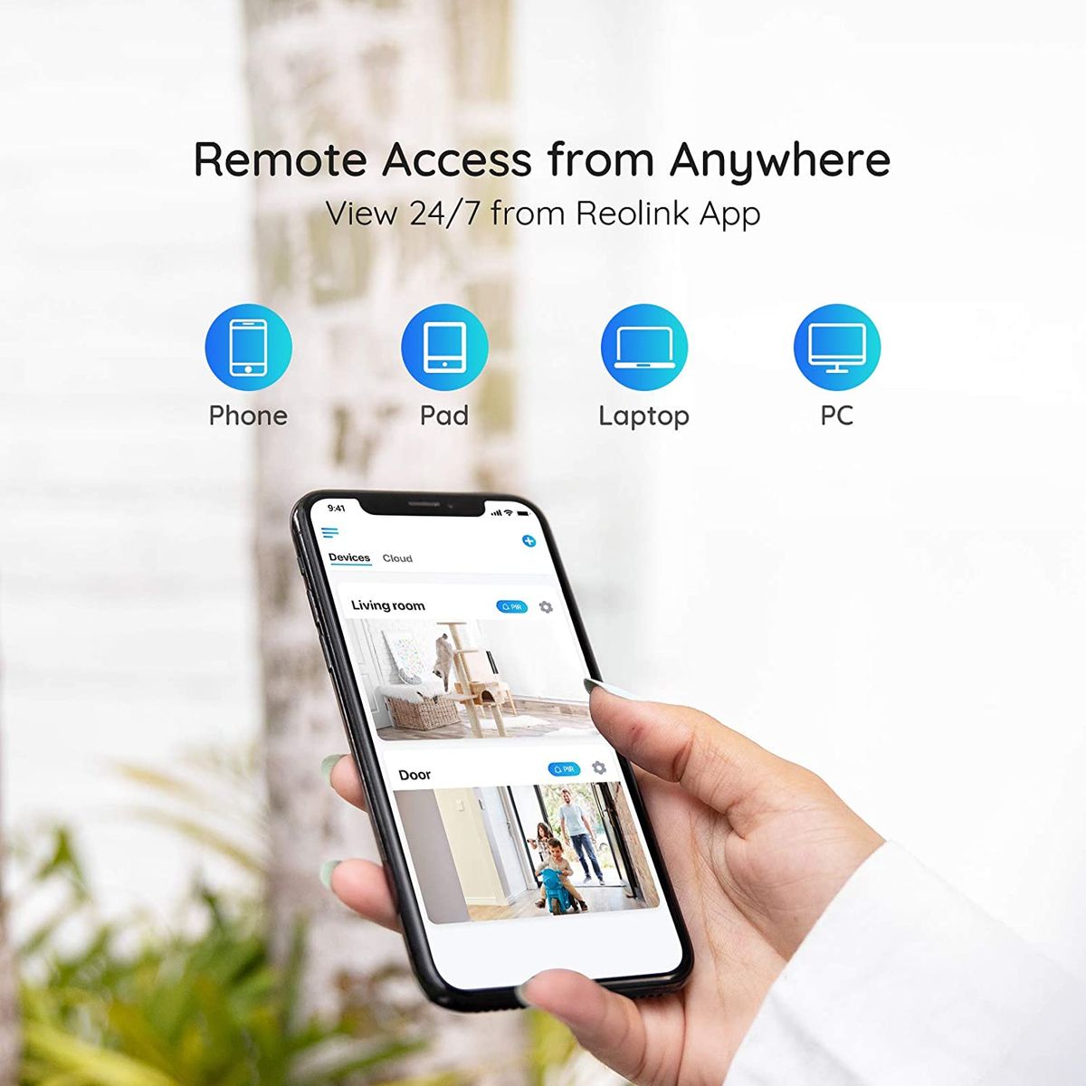 Reolink 2 Pieces 5MP Outdoor Poe Dome Camera Audio Support and Micro SD Card Slot, IP66 Waterproof Outdoor IP Camera and Motion Detection, 30m IR Night Vision, RLC-520-5MP