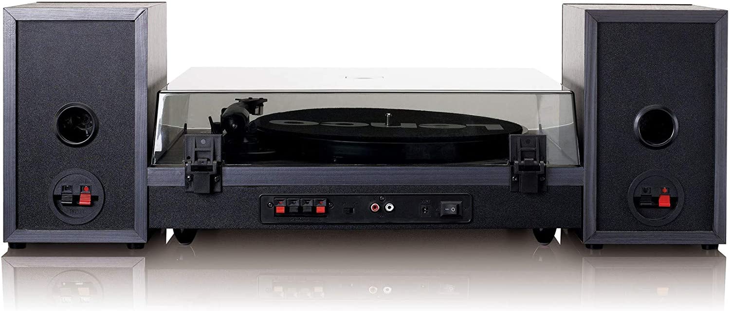 Lenco LS-300 Hi-Fi Plattenspieler Lautsprechern x 10 Riemenantrieb W Auto- RMS 2 Bluetooth externen