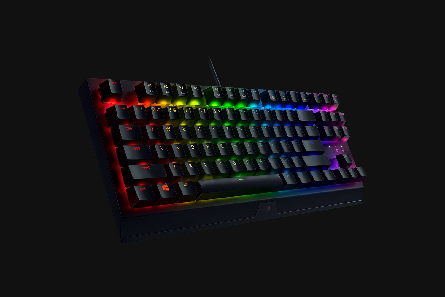 Razer BlackWidow V3 TKL Gaming Keyboard Yellow Switches Chroma RGB USA Layout QWERTY ISO