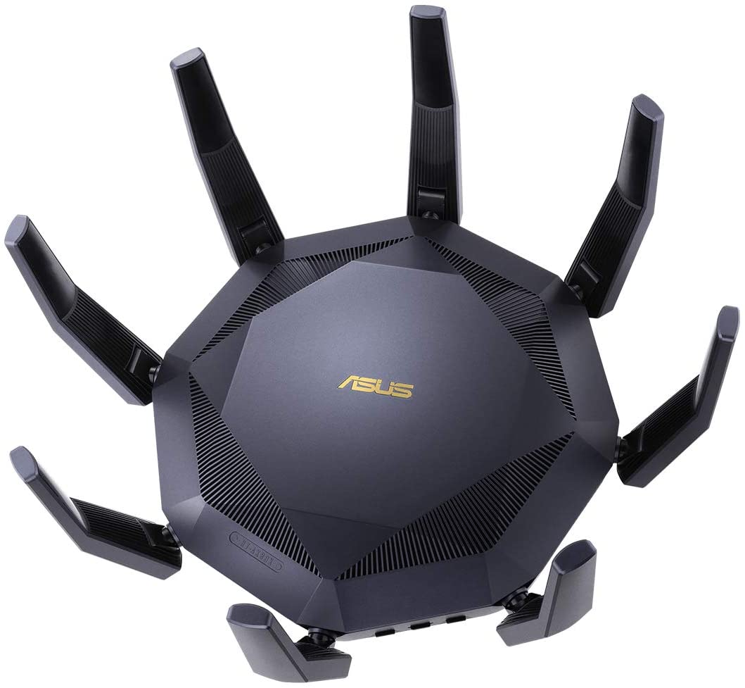 ASUS RT-AX89X Gaming Router Ai Mesh WLAN System Wi-Fi 6 AX6000 10G RJ45 10G SFP+ 2.2 GHz QC CPU AiProtection Pro USB 3.1 WPA3 Gaming AX6000 10G LAN ASUS RT-AX89X Gaming Router Ai Mesh WLAN System Wi-Fi 6 AX6000 10G RJ45 10G SFP+ 2.2 GHz QC CPU AiProtection Pro USB 3.1 WPA3 Gaming AX6000 10G LAN