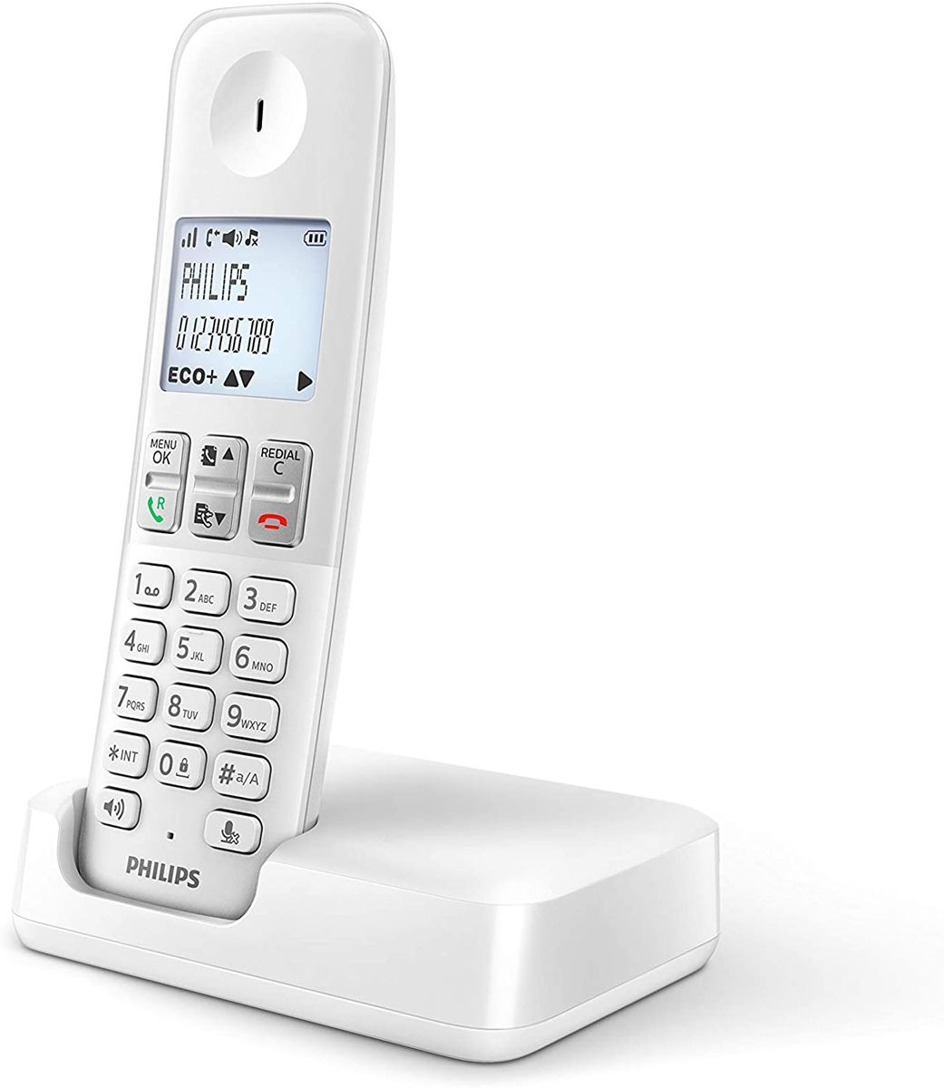 Philips Cordless Phone D2501W/34 1.8 Inch 500 mAh GAP S0424393